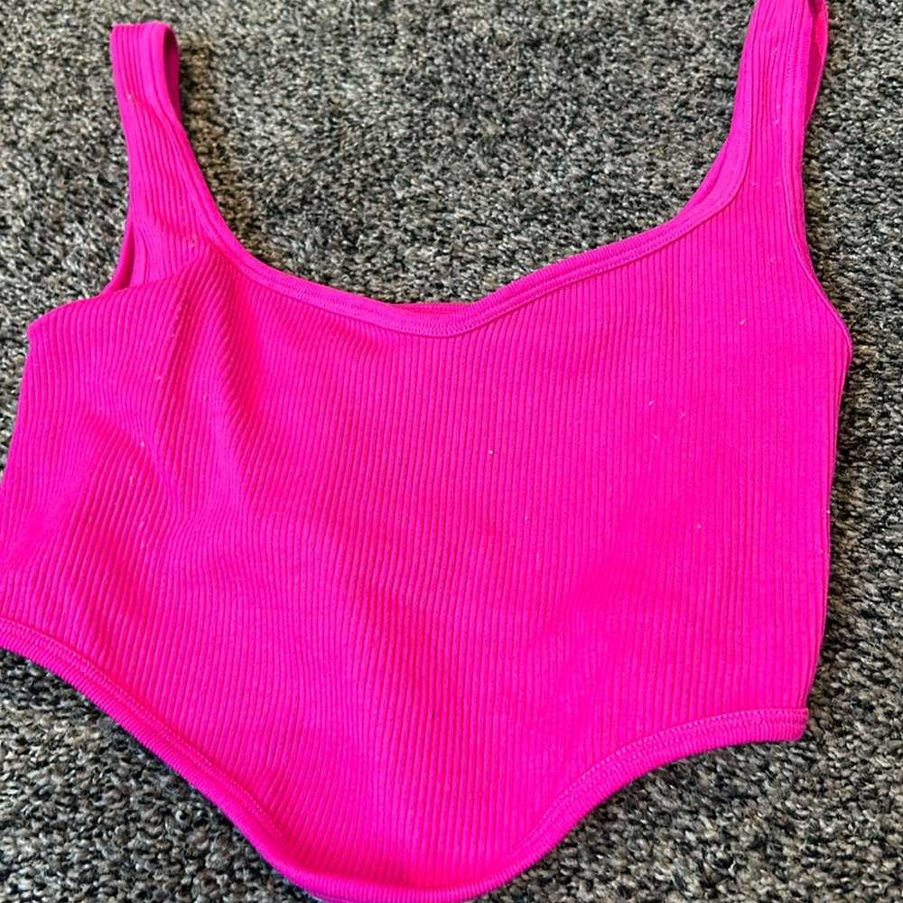 Pink crop top